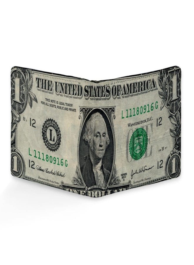 ShopMantra Wallet for Boys | Funny Fake One Dollar Bill Print | PU/Faux Leather Bi-fold Wallet for Teens & Dads - Image 5